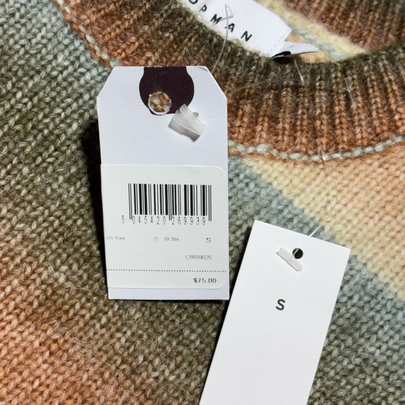 BNWT Topman Fluffy Ombré Sweater - Picture 3 of 7